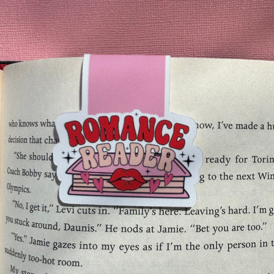 Romance Reader Magnetic Bookmark