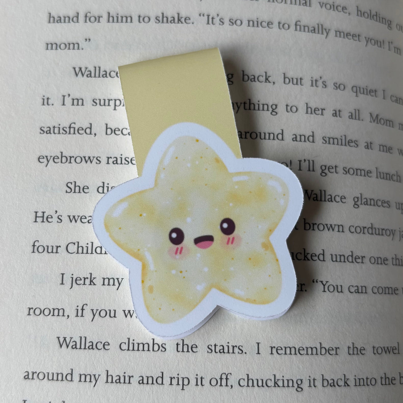 Yellow Star Magnetic Bookmark
