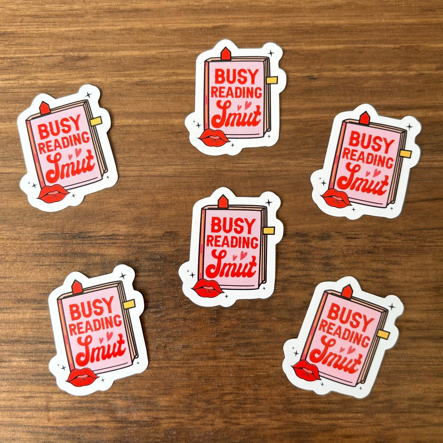 Busy Reading Smut Vinyl Die Cut Sticker