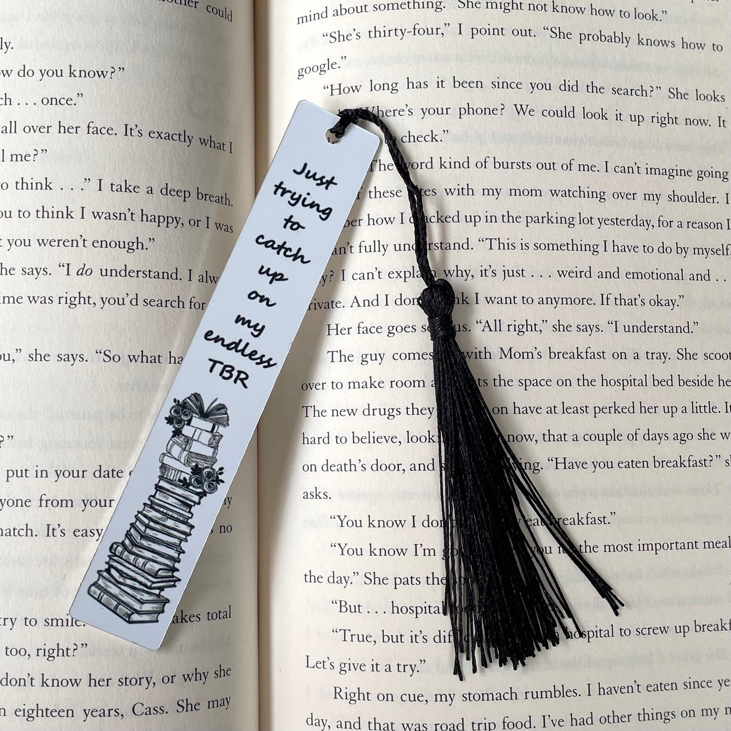 Double Sided Metal Sublimated Bookmarks with Tassels