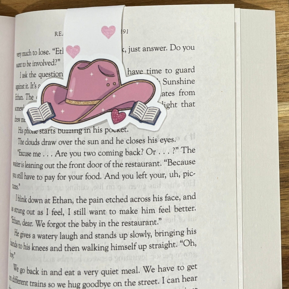cowboy hat magnetic bookmark