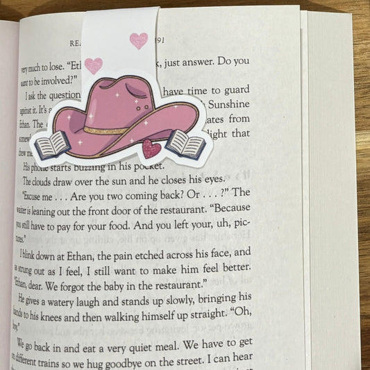 cowboy hat magnetic bookmark