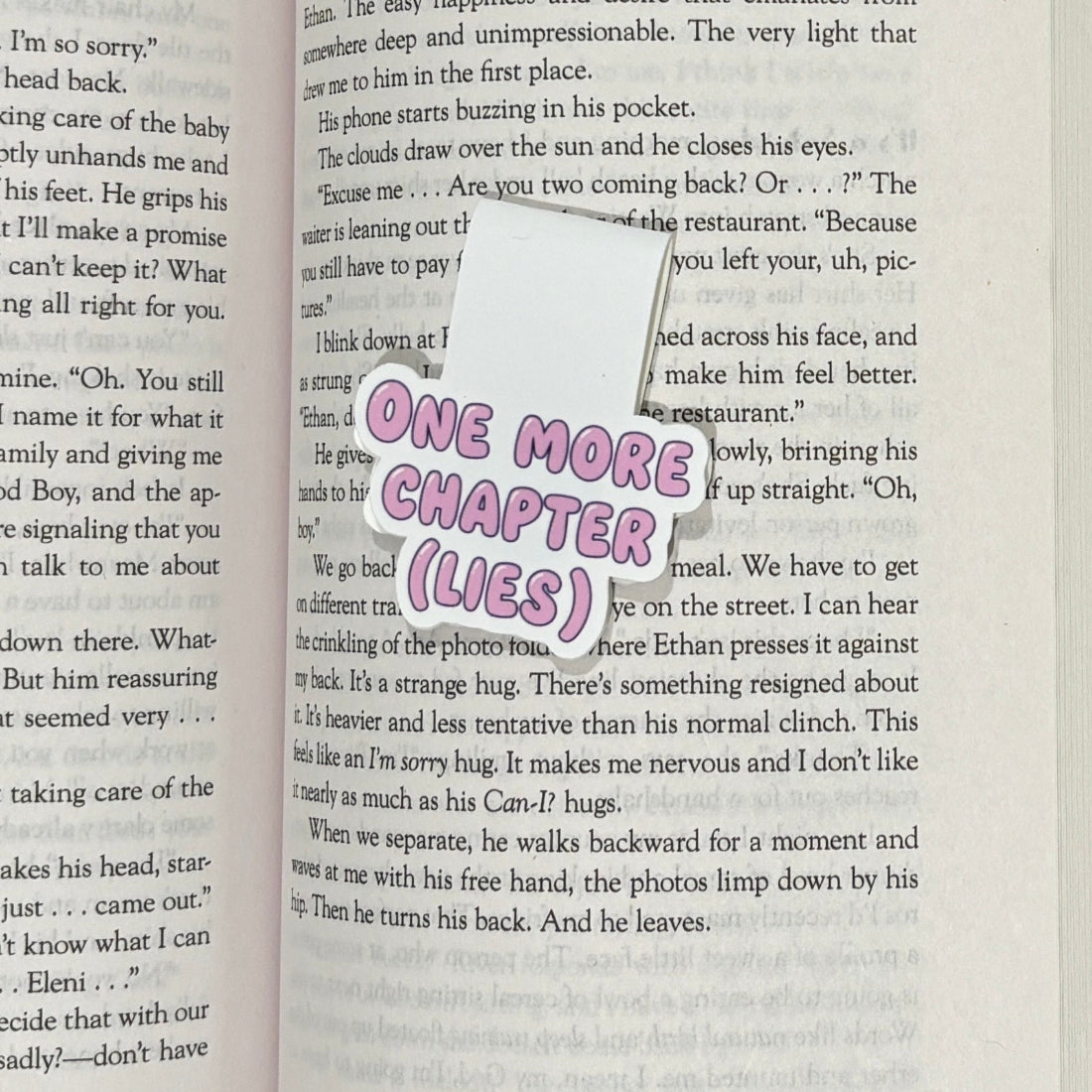 one more chapter lies magnetic bookmark