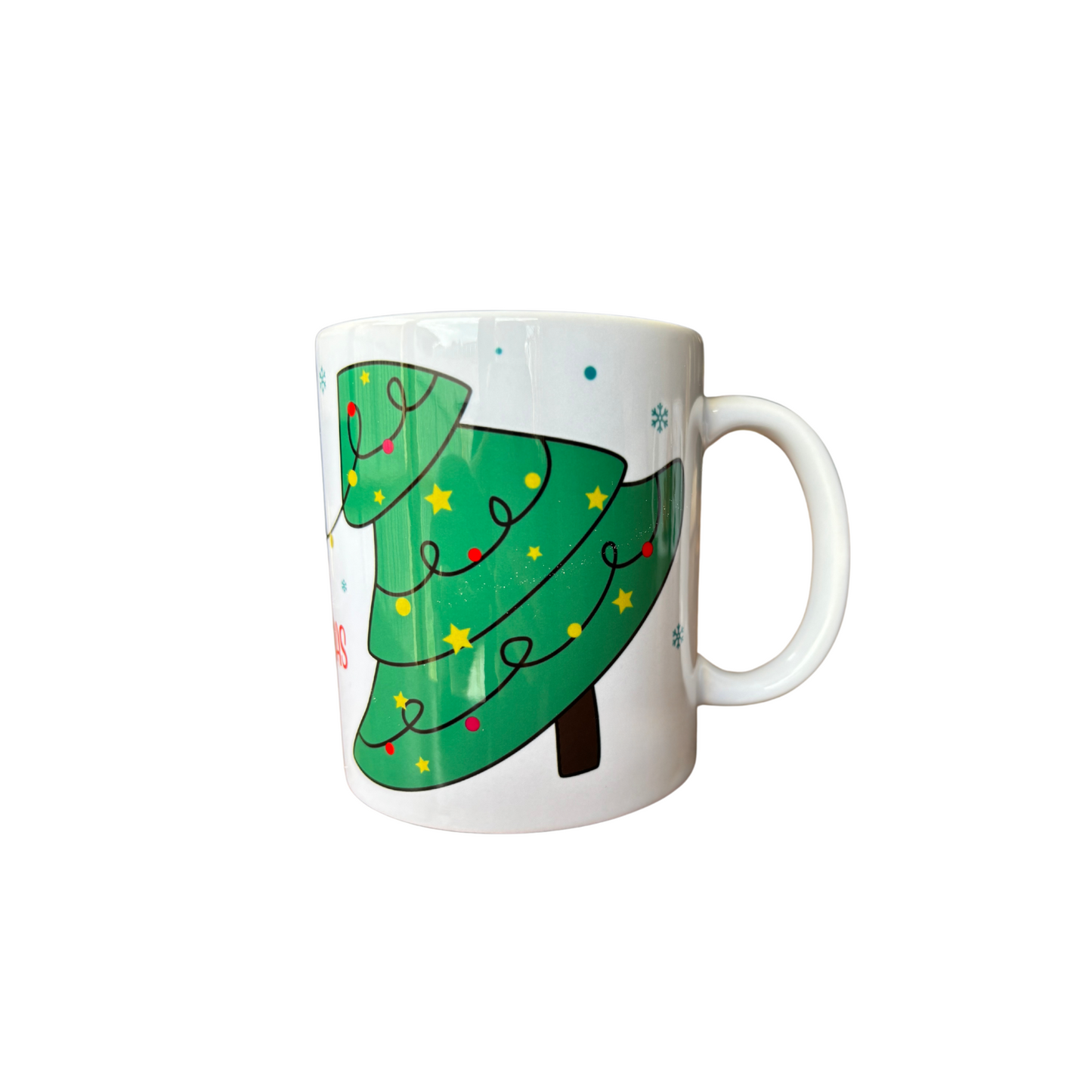 Meowy Christmas White Ceramic Mugs 11oz or 15oz