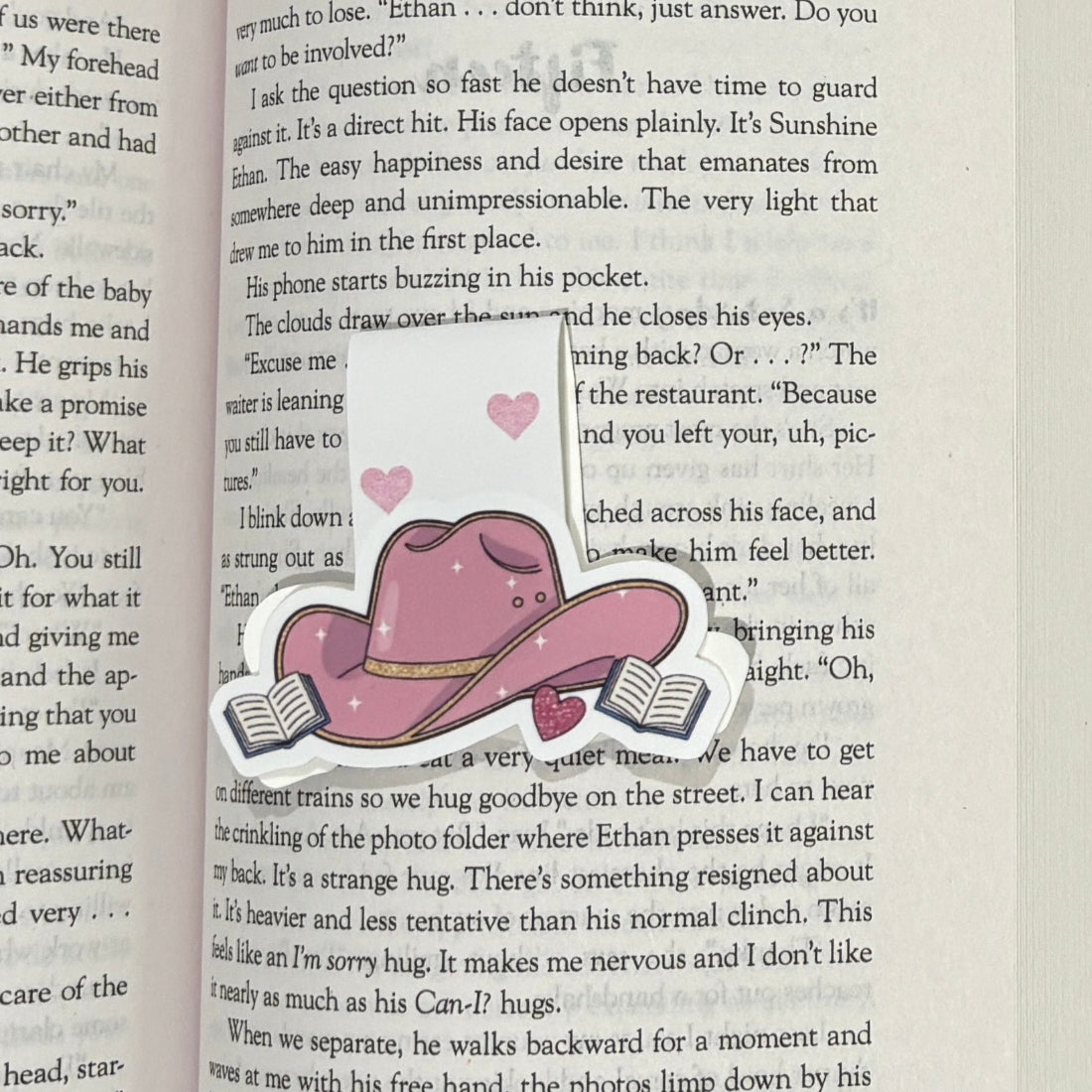 Cowboy hat magnetic bookmark