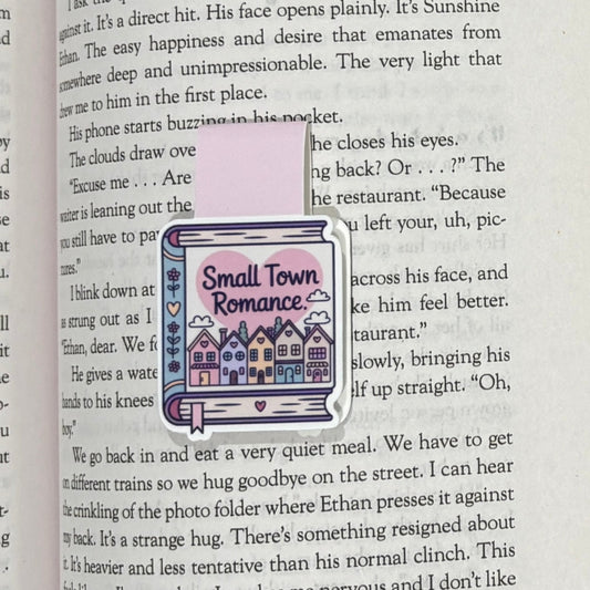 small town romance magnetic bookmark