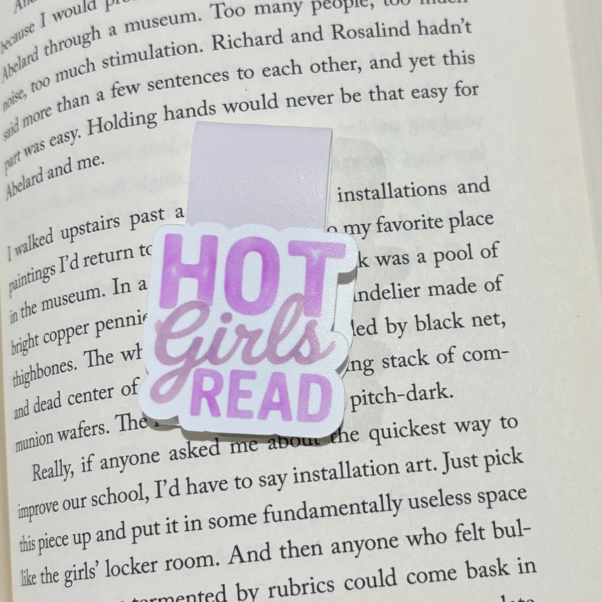 Hot Girls Read Magnetic Bookmark