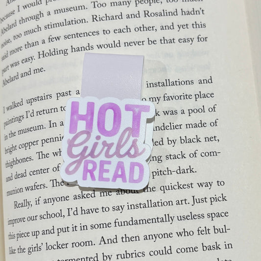 Hot Girls Read Magnetic Bookmark