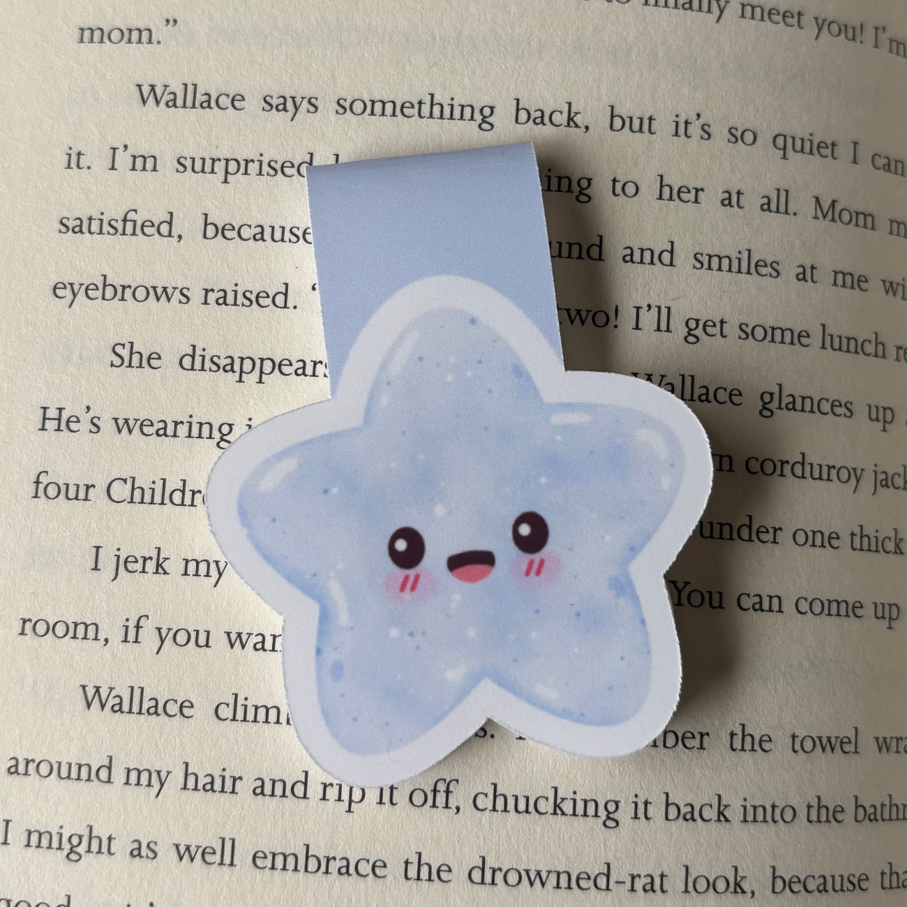 Blue Star Magnetic Bookmark