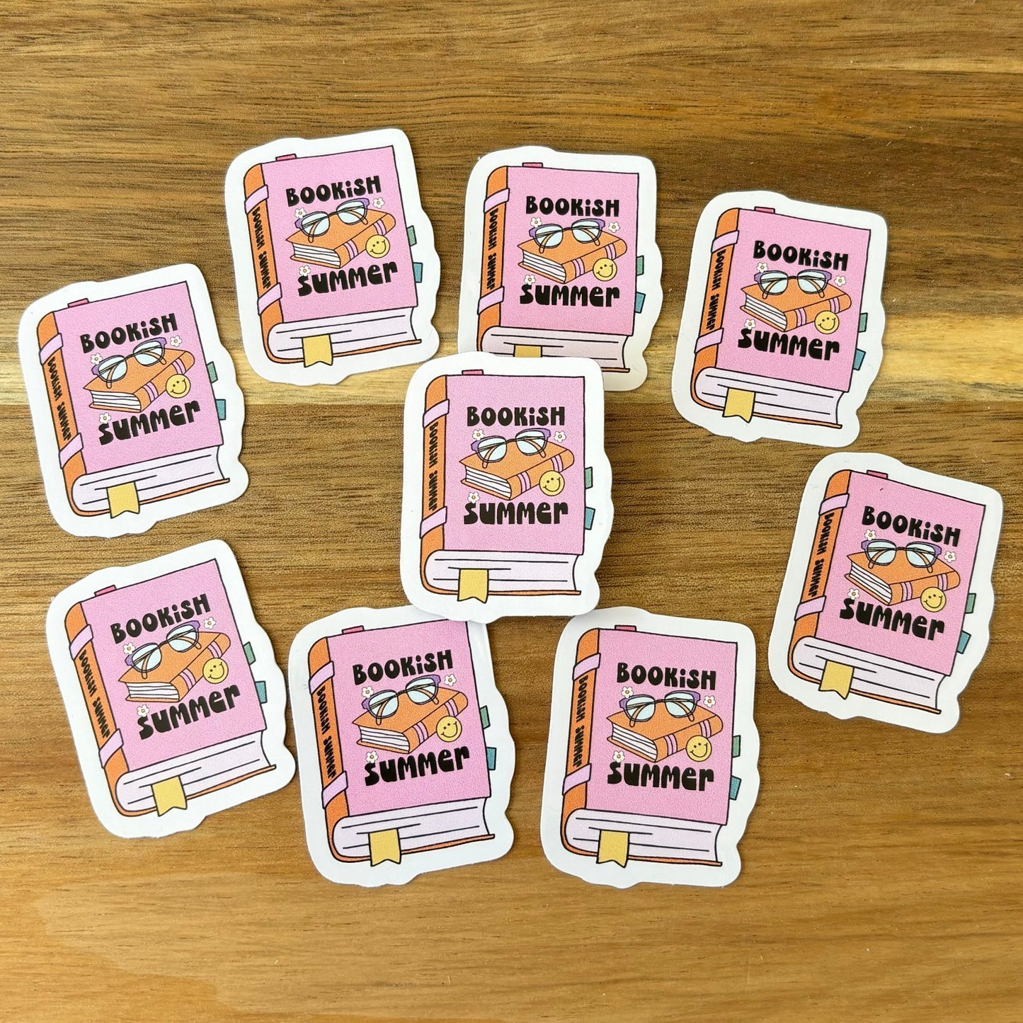 Bookish Summer Vinyl Die Cut Sticker