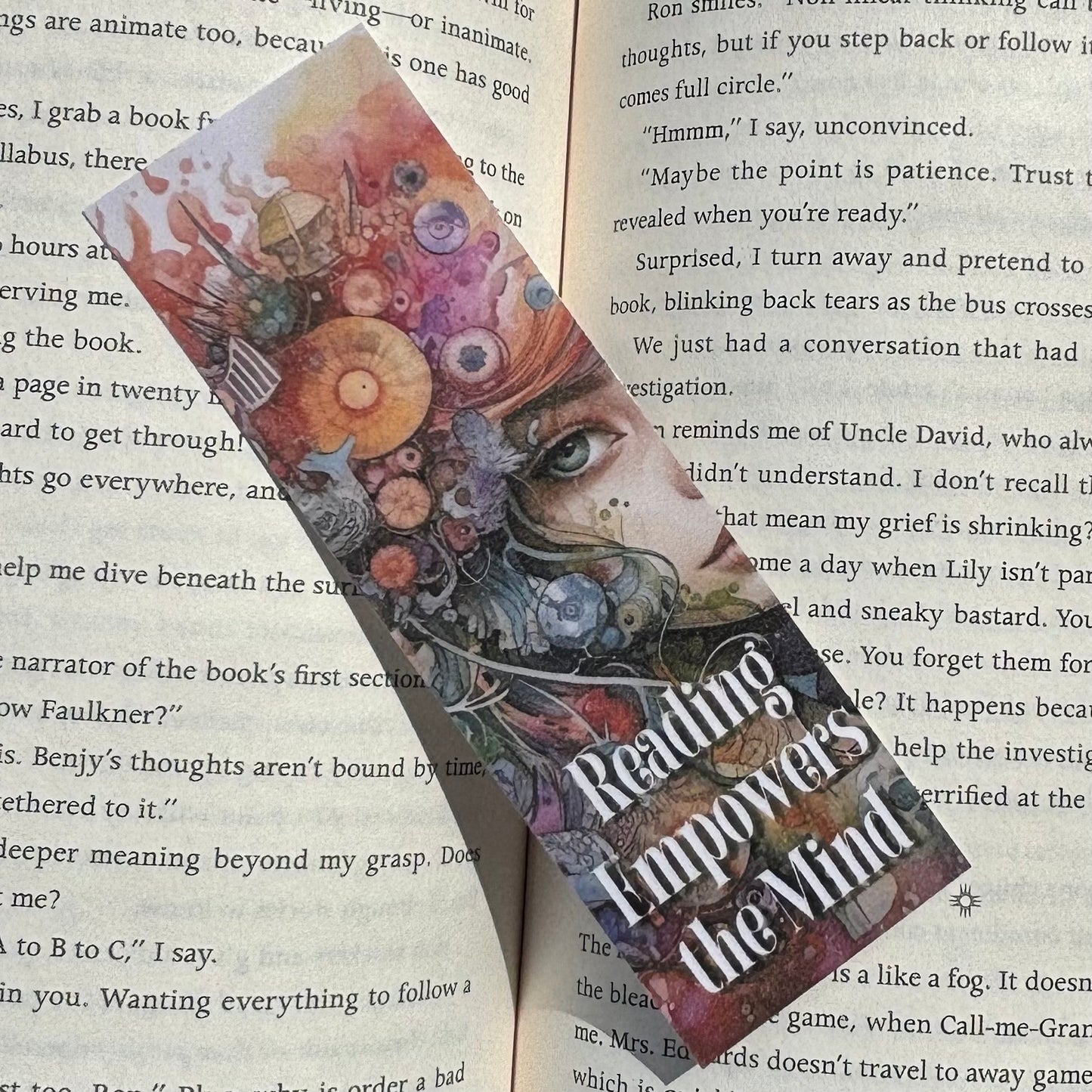 Reading Empowers the Mind Laminated Bookmark