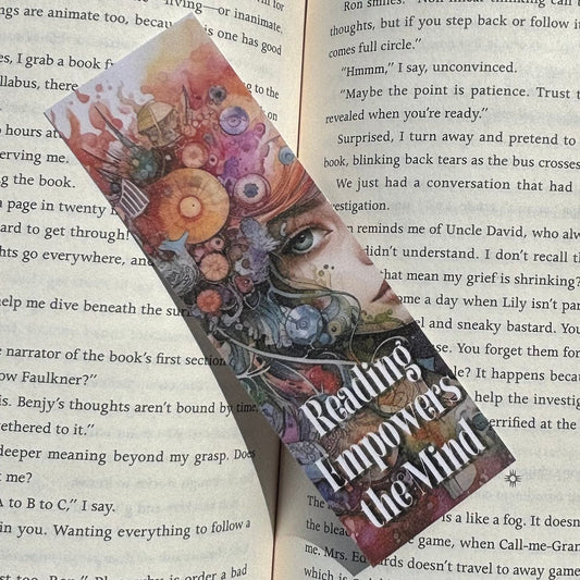 Reading Empowers the Mind Laminated Bookmark