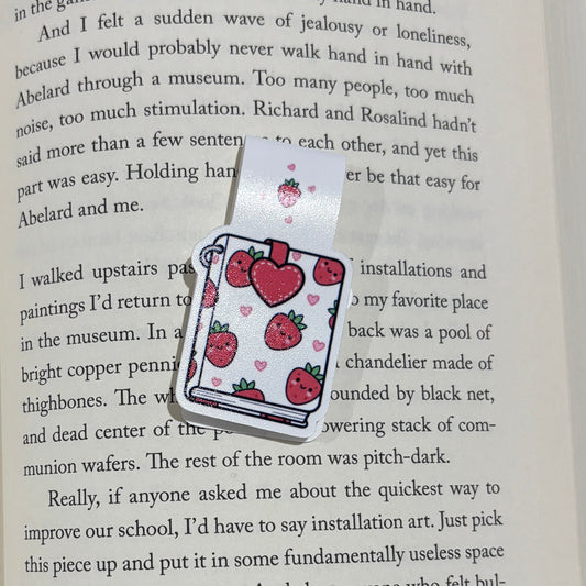 Strawberry Journal Magnetic Bookmark
