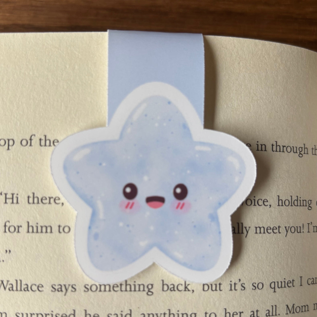 Blue Star Magnetic Bookmark