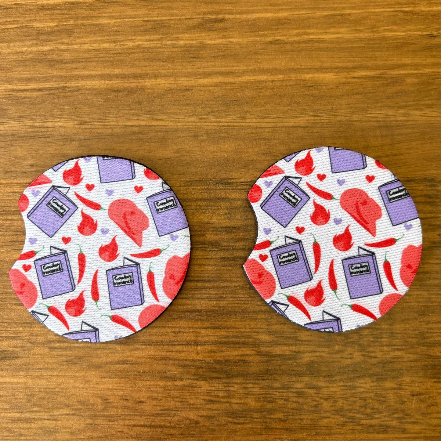 Spicy Cowboy Romance Car Coasters Pack of 2