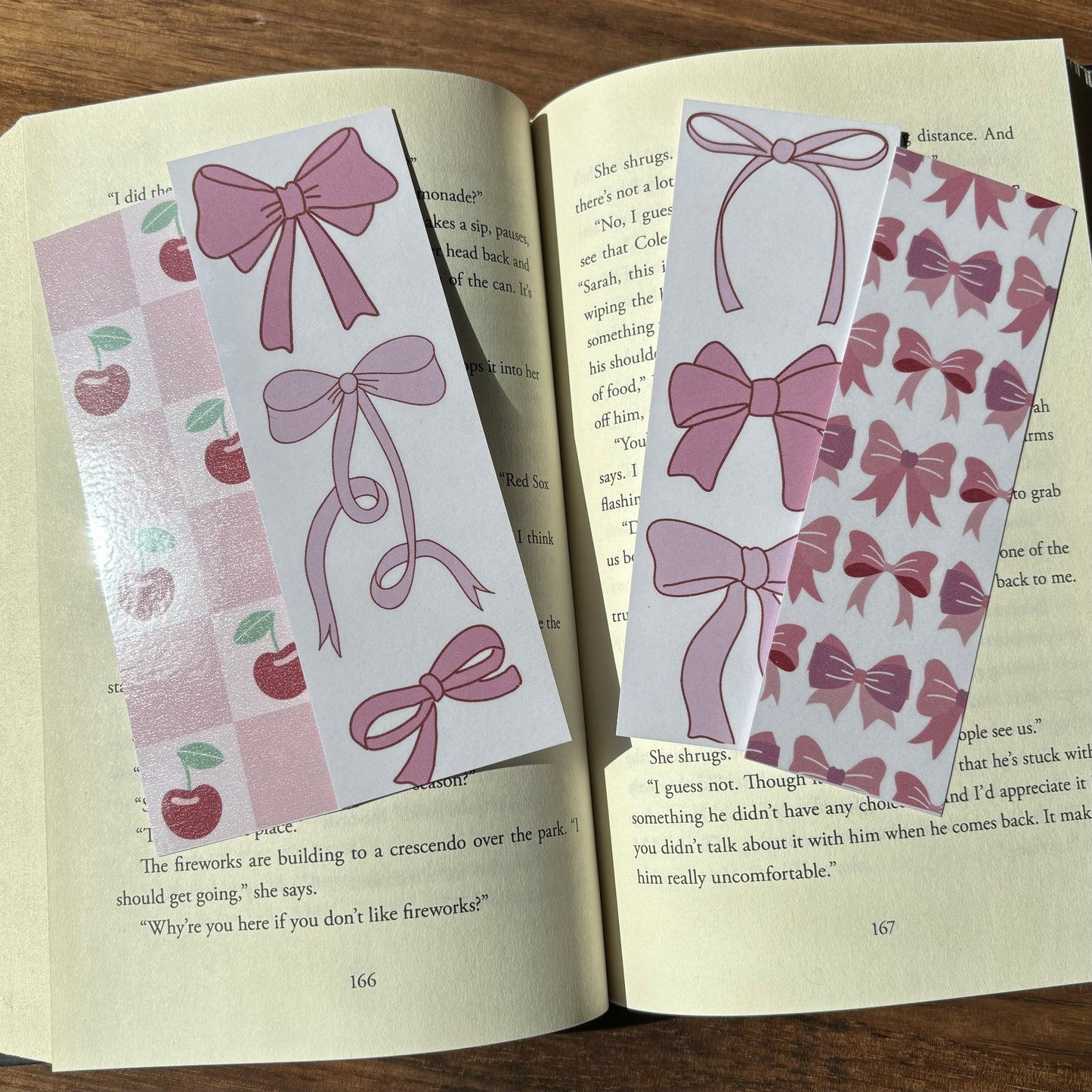Coquette Themed Laminated Bookmark