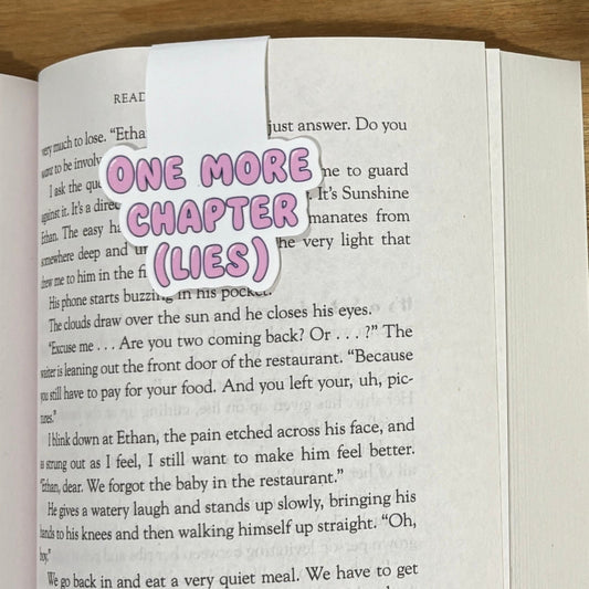 one more chapter lies magnetic bookmark