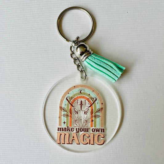Make Your Own Magic Acrylic Keyrings with UV DTF image