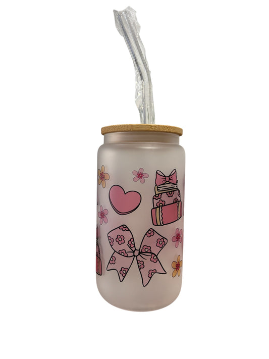 tumbler with coquette book design
