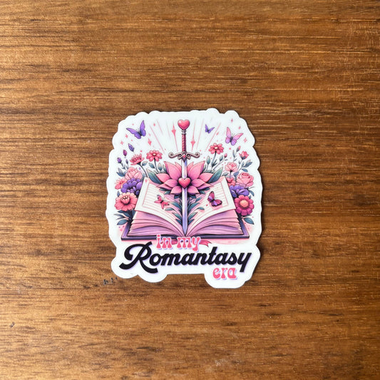 In My Romantasy Era Vinyl Die Cut Laminated Sticker