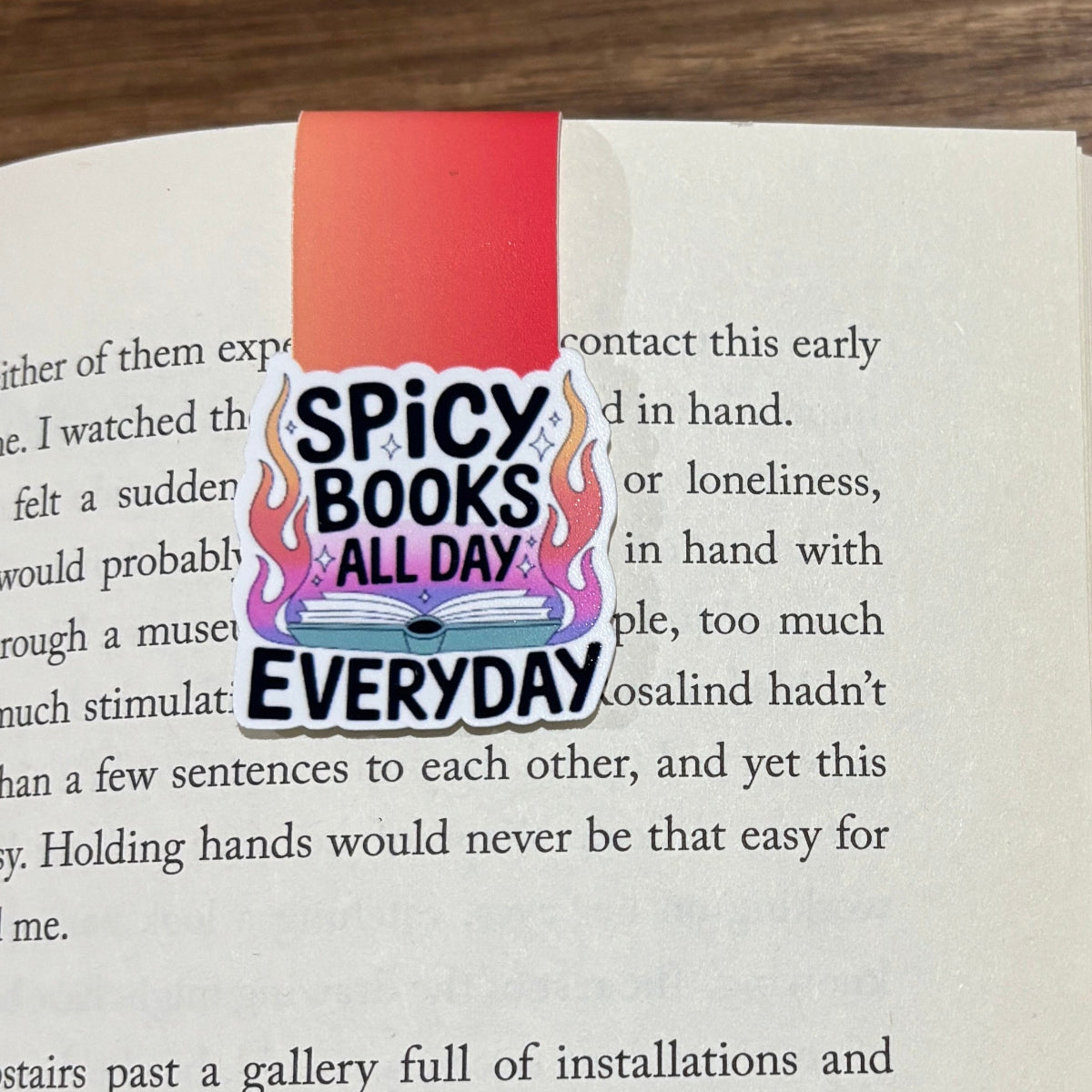 Spicy Books All Day Everyday Magnetic Bookmark