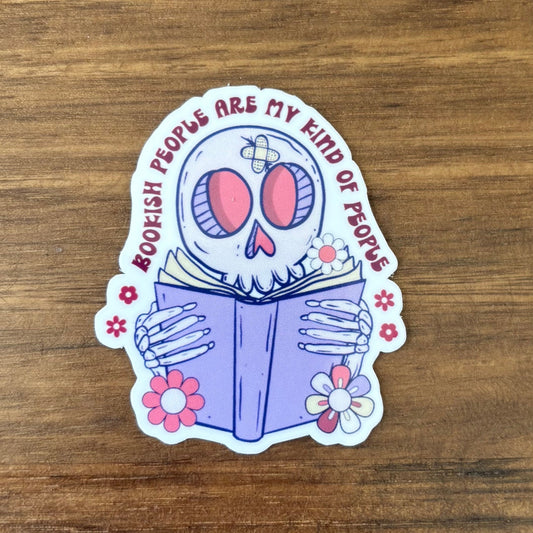 Bookish People are my Kind of People Vinyl Die Cut Laminated Sticker