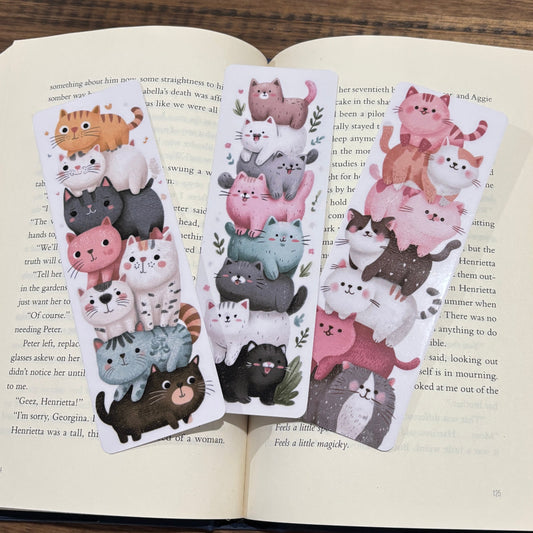 Cats Double Sided Laminated Bookmarks