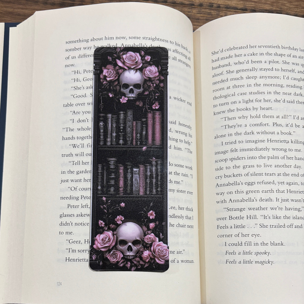 Gothic Bookshelf Double Sided Laminated Bookmarks