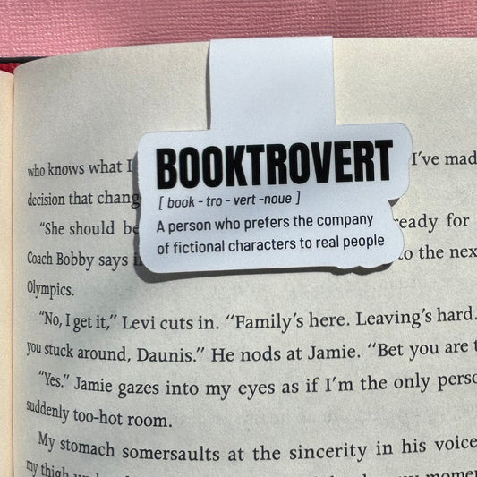 Booktrovert Meaning Magnetic Bookmark