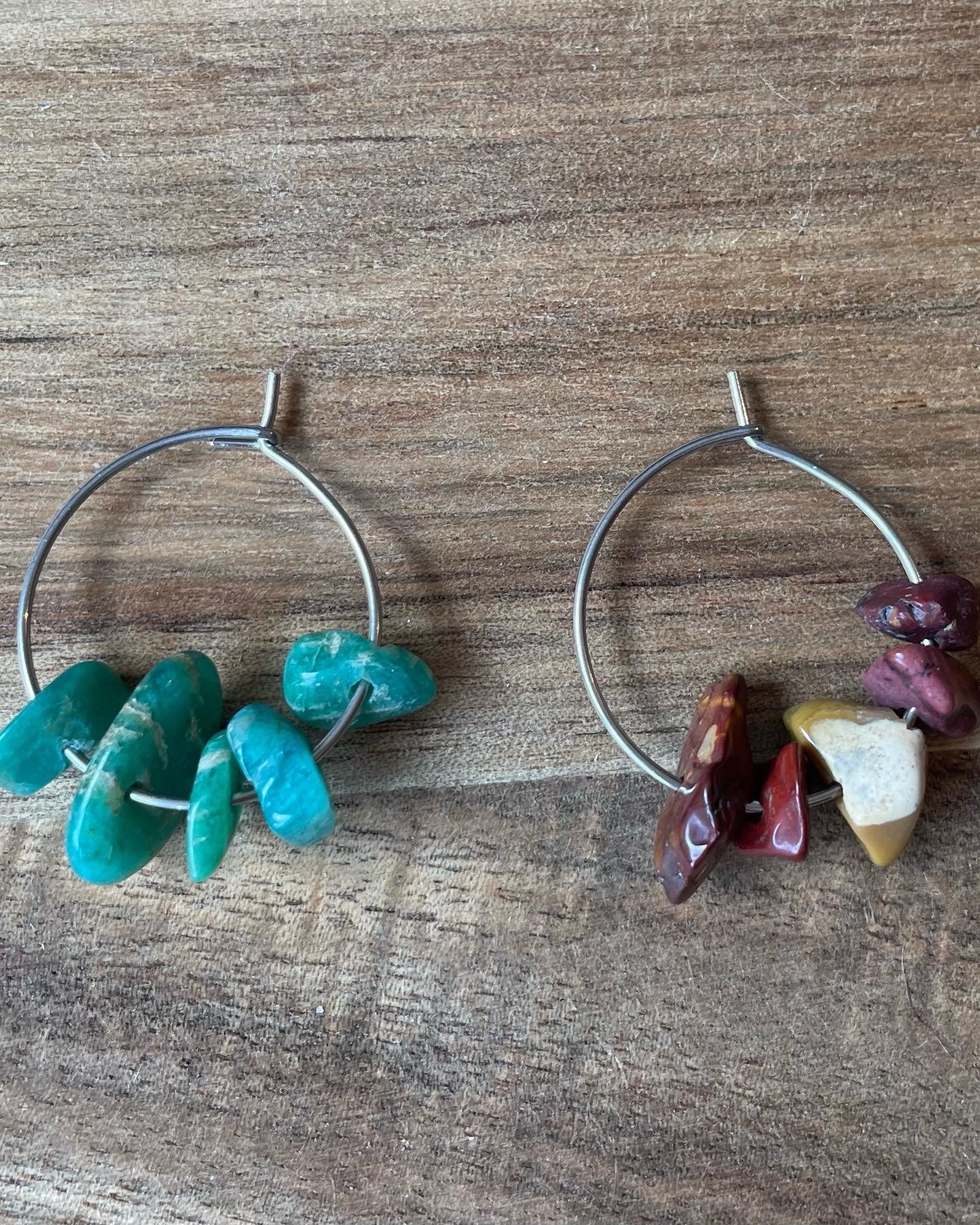 Individual Silver 20mm Wine Glass Charm Rings, Crystals and Stones