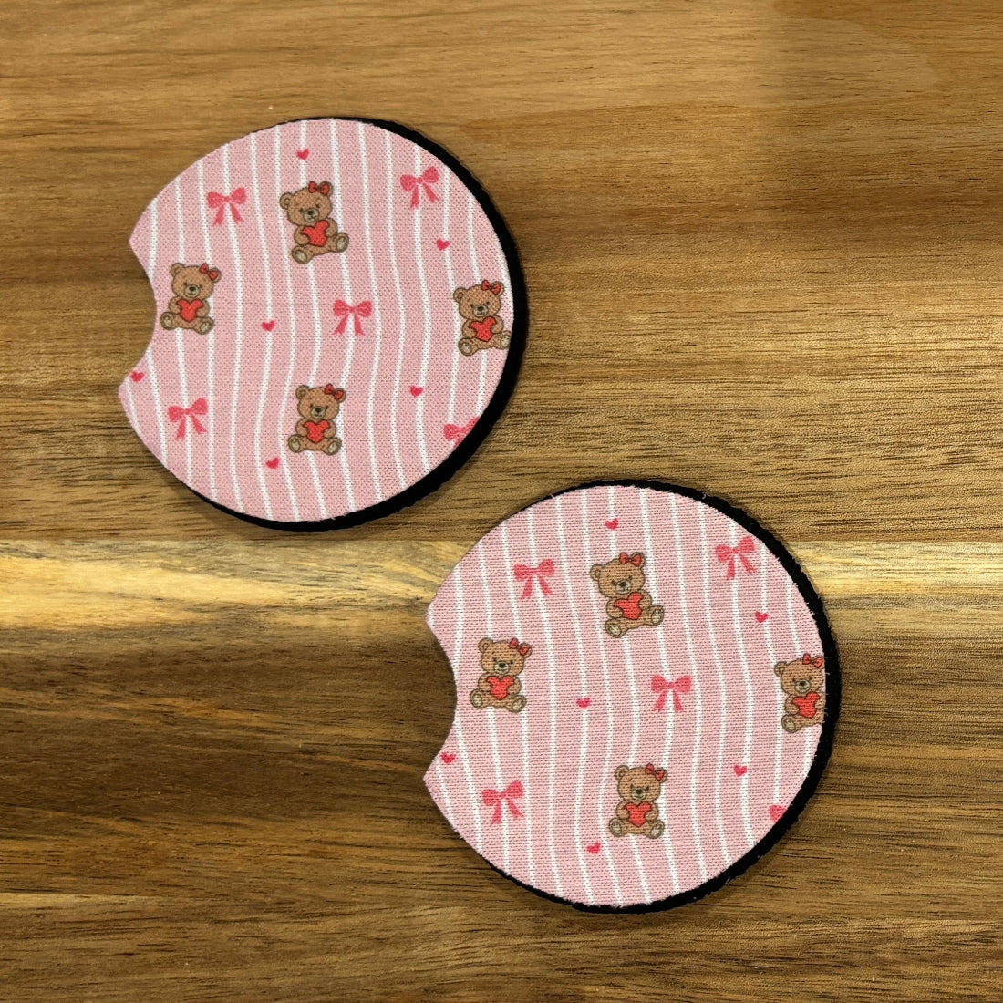 Bears with Hears  Car Coaster