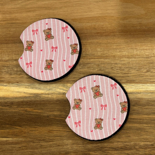Bears with Hears  Car Coaster