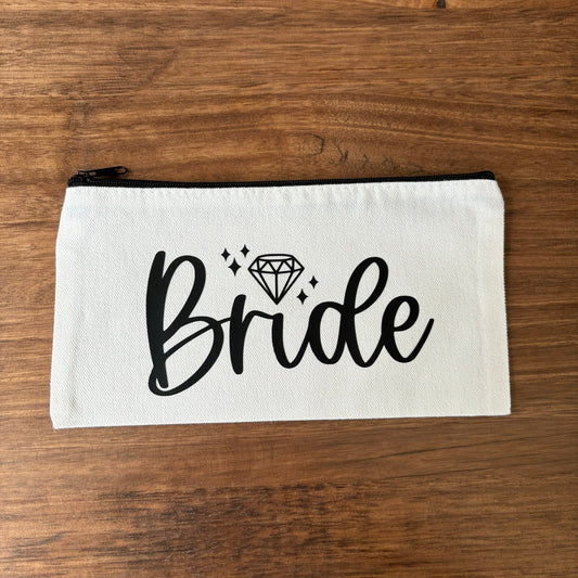 Bride Canvas Zipper Case