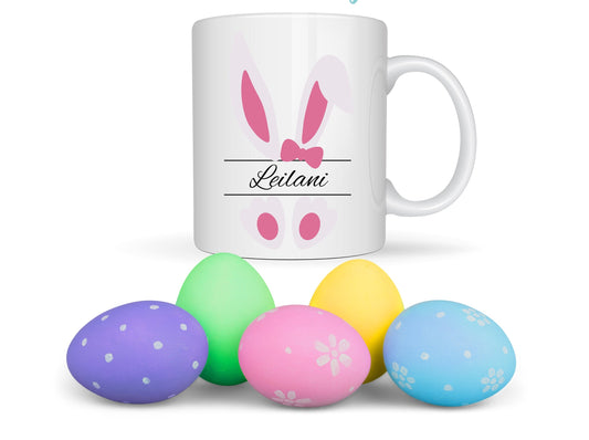 Easter Personalised White Ceramic Mugs 11oz or 15oz