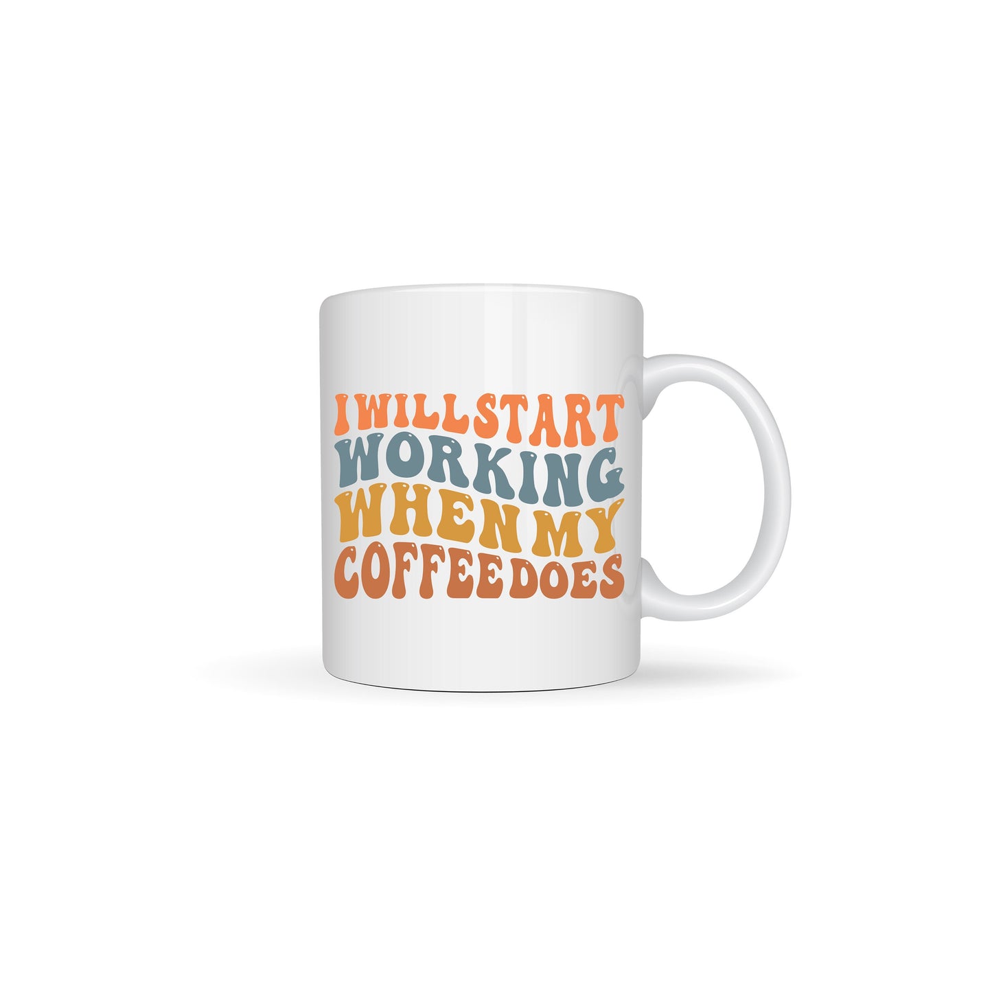 Coffee Themed White Ceramic Mugs 11oz or 15oz