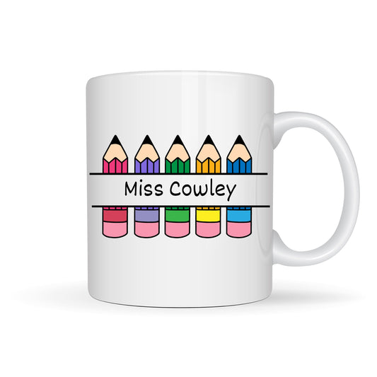 Teacher Personalised Designs White Ceramic Mugs 11oz or 15oz