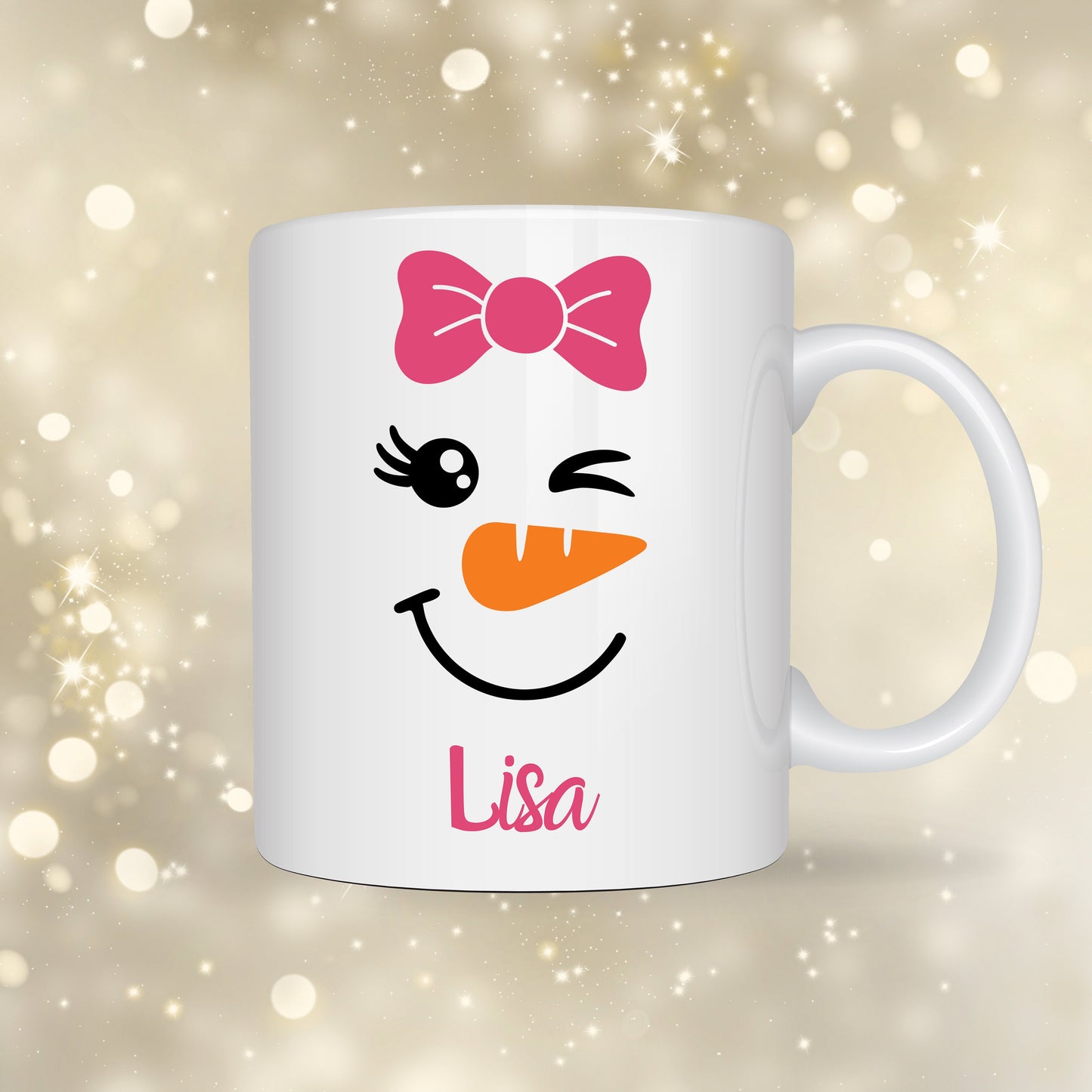 Christmas Snowman Personalised Designs White Ceramic Mugs 11oz or 15oz