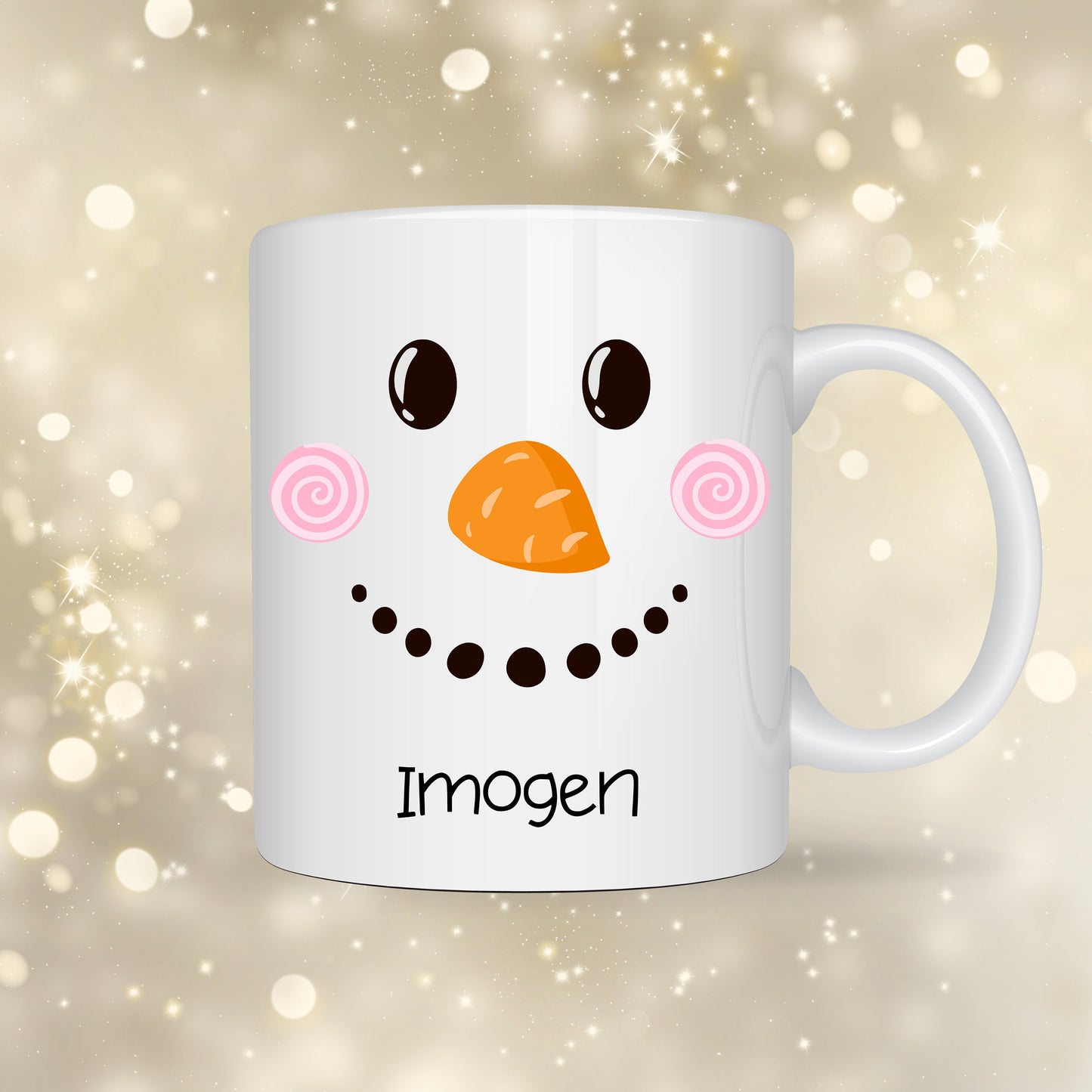 Christmas Snowman Personalised Designs White Ceramic Mugs 11oz or 15oz