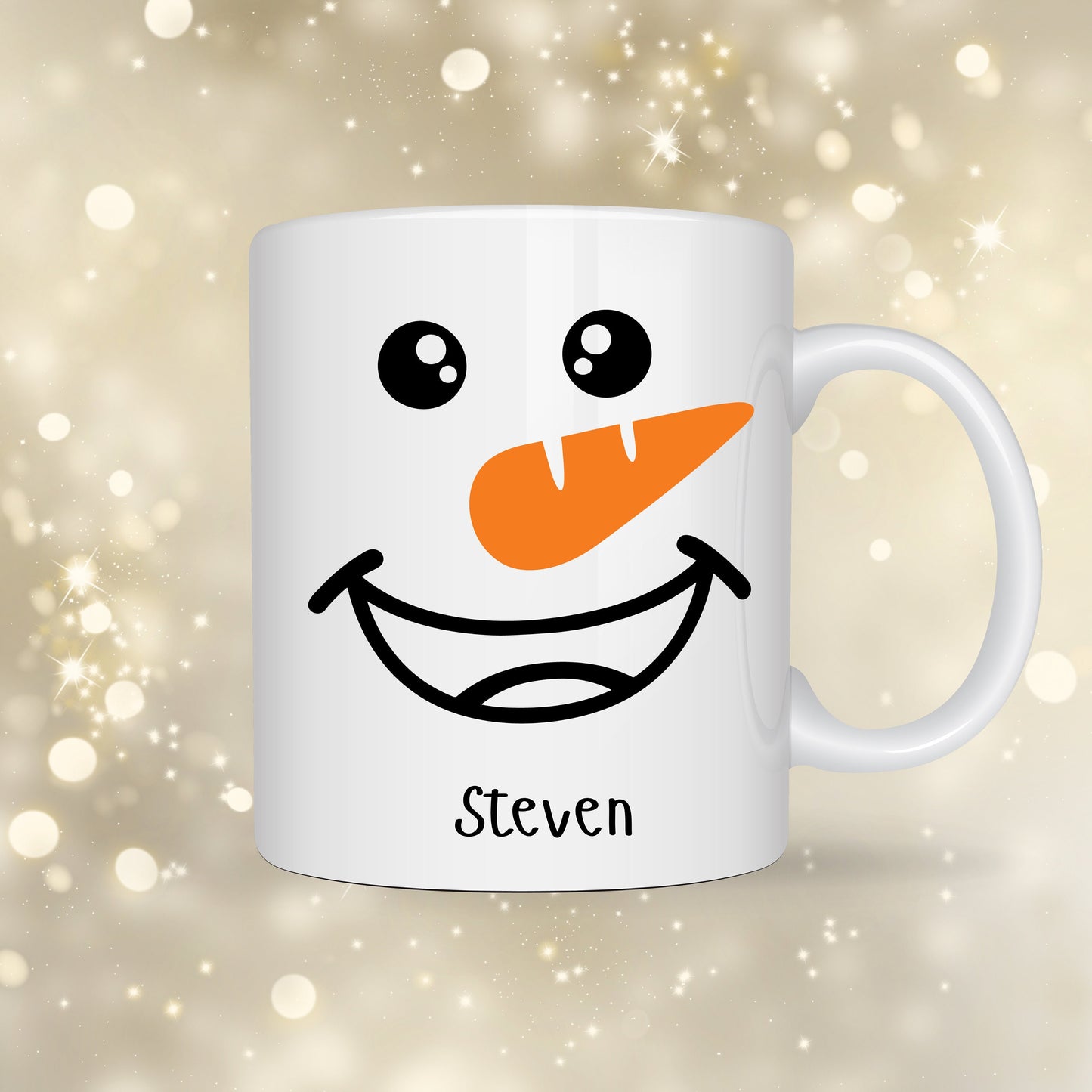 Christmas Snowman Personalised Designs White Ceramic Mugs 11oz or 15oz