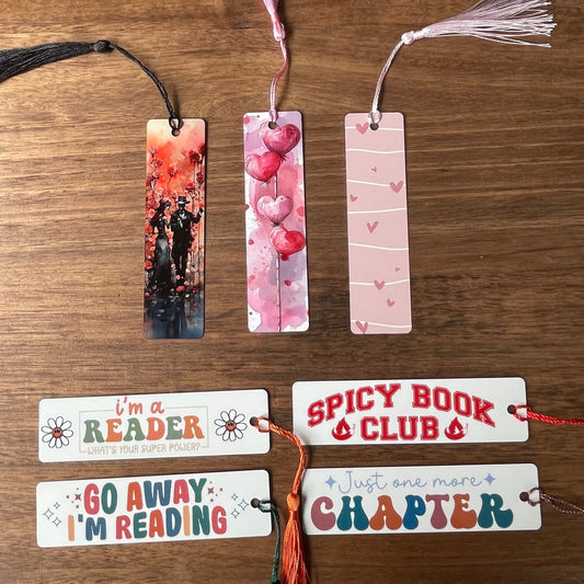 Metal Sublimated Bookmarks with Tassels