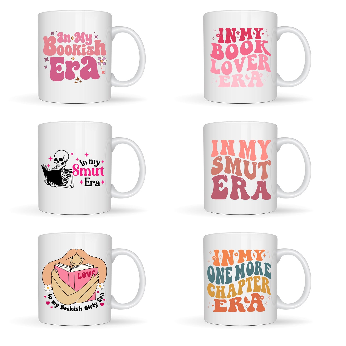 In My Book Era Themed Designs White Ceramic Mugs 11oz or 15oz