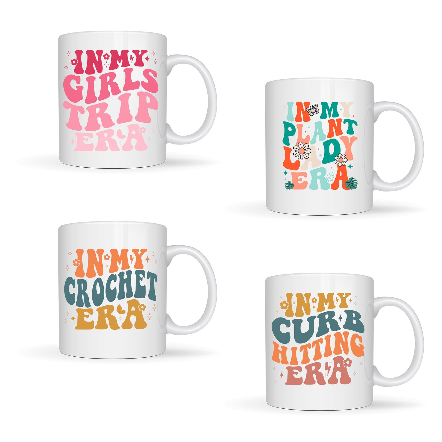 In My Era Themed Designs White Ceramic Mugs 11oz or 15oz - 8 Designs